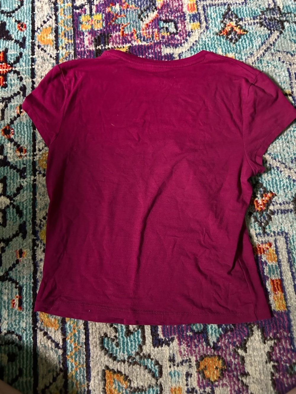 wild fable Short Sleeve Crewneck Tee in Berry Plum - Picture 3 of 3